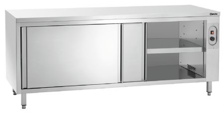 Armoire chauffante série 700 L2000, 2 portes coulissantes, jusqu'à 80 °C, 2 kW - Bartscher - 347207