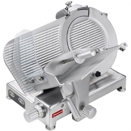 Trancheuse à jambon oblique Ø 350 mm grande distribution chariot sur coussinets à billes - Diamond - 350/MKD-C