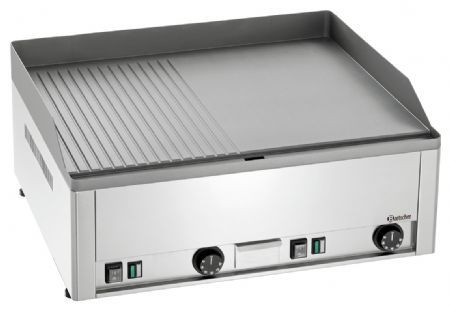 Plancha GDP 650E-GR Électrique à poser 6 kW surface lisse et rainurée - Bartscher - 370036