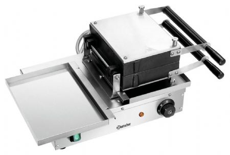 Gaufrier Deluxe II double pour gaufres de Bruxelles avec rotation 180° - Bartscher - 370165