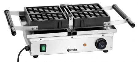 Gaufrier Deluxe II double pour gaufres de Bruxelles avec rotation 180° - Bartscher - 370165