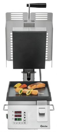 Grill contact Paninis DT 2000 1G simple avec plaques en fonte - Bartscher - 370211