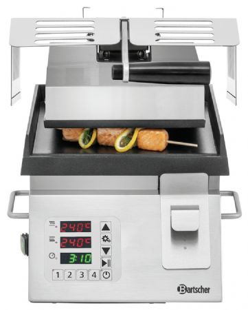 Grill contact Paninis DT 2000 1G simple avec plaques en fonte - Bartscher - 370211