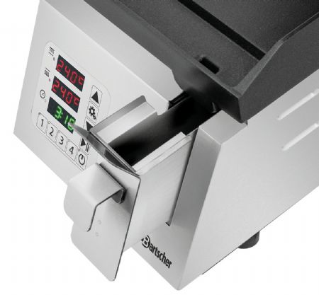 Grill contact Paninis DT 2000 1G simple avec plaques en fonte - Bartscher - 370211