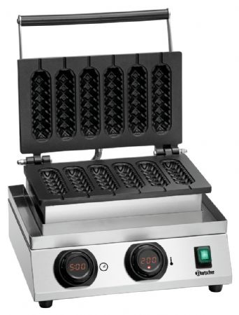 Gaufrier MDI Lolly 600 Monophasé double pour gaufres en épis - Bartscher - 370275