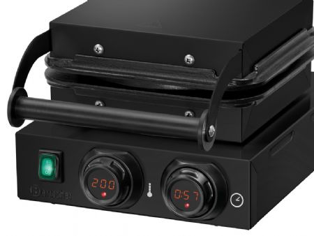 Gaufrier professionnel électrique à poser, simple pour gaufres en cœur - Bartscher - 370284