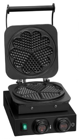 Gaufrier professionnel électrique à poser, simple pour gaufres en cœur - Bartscher - 370284
