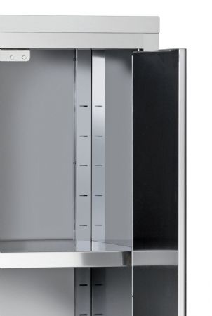 Armoire de Rangements Inox haute 700, L1000, 2PB, AI - Bartscher - 387100
