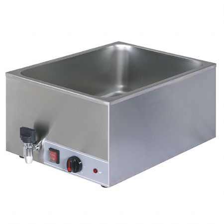 Bain-marie electrique  poser avec robinet de vidange - 1 cuve GN 1/1 hauteur 150mm