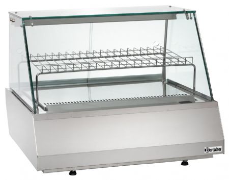 Vitrine comptoir présentation réfrigérée 2/1 GN, verre plat - Bartscher - 406055