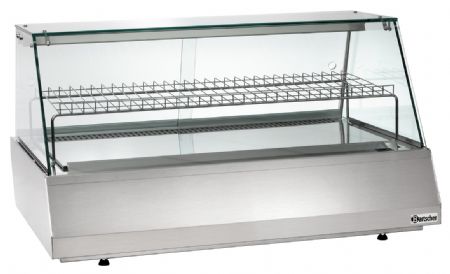Vitrine comptoir présentation réfrigérée 3/1 GN, verre plat - Bartscher - 406056