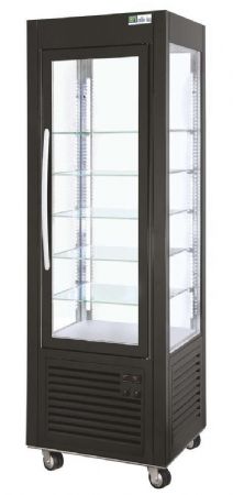 Vitrine panoramique ngative pour boulangerie 1 porte battante vitre -5 / -20C - 250L