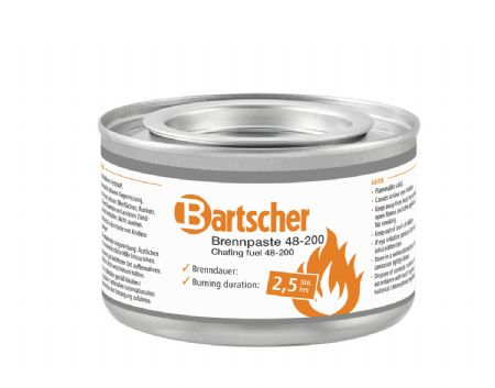 Gel combustible Bartscher 448 botes - 200 g