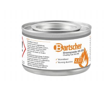 Gel combustible Bartscher 448 botes - 200 g