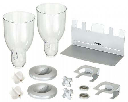 Distributeur de céréale double mural avec 2 récipients de 3,5 litres - Bartscher - 500378