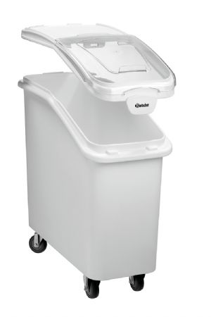 Bote de stockage mobile 81L avec couvercle amovible coulissant