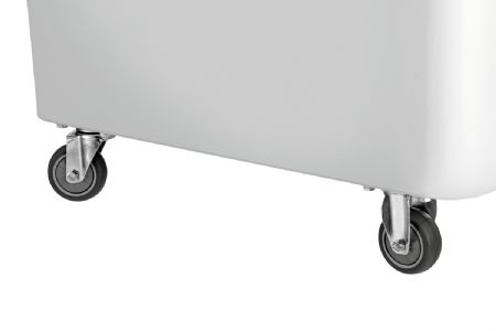 Bote de stockage mobile 81L avec couvercle amovible coulissant