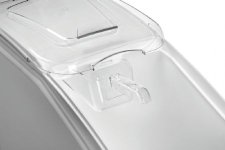 Bote de stockage mobile 81L avec couvercle amovible coulissant
