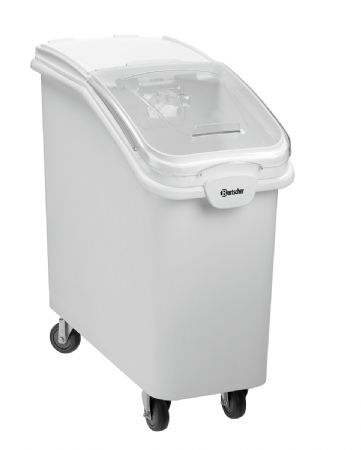 Bote de stockage mobile 81L avec couvercle amovible coulissant