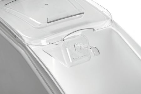 Bote de stockage mobile 102L avec couvercle amovible