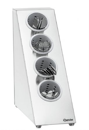 Bac  couverts avec 4 compartiments pour 4 panier - 90x140 mm