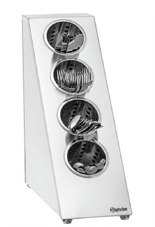 Bac  couverts avec 4 compartiments pour 4 panier - 90x140 mm