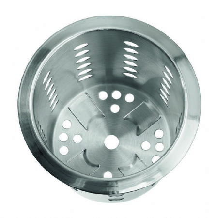 Panier  couverts gris diamtre 90 mm - 115x115x138 mm
