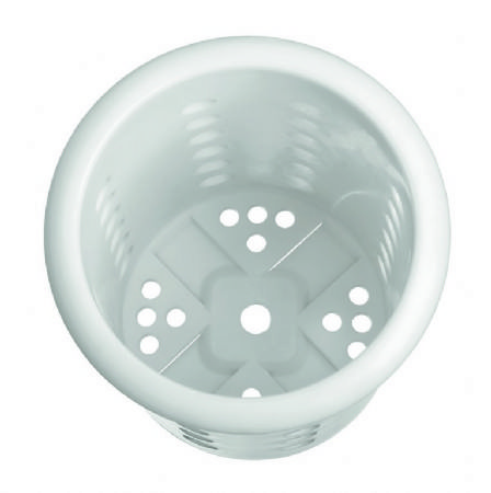 Panier  couverts blanc diamtre 90 mm - 99x99x141 mm