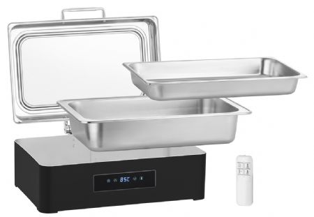 Chafing dish professionnel électrique GN 1/1 9 L 565x410x225 mm - Bartscher - 500935