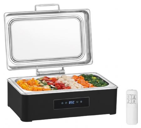 Chafing dish professionnel électrique GN 1/1 9 L 565x410x225 mm - Bartscher - 500935