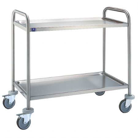Chariot de service inox 2 tages - 780x430mm