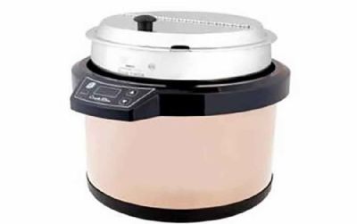 Soupière ton sable à reflets dorés