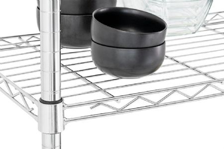 Étagère sur pieds chromée 4 tablettes 360x760x1545 mm - Bartscher - 601251