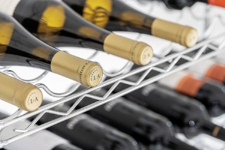 Étagère à vin professionnelle 5 tablettes chromées 910x355x1405 mm - Bartscher - 601261