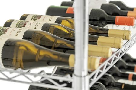 Étagère à vin professionnelle 5 tablettes chromées 910x355x1405 mm - Bartscher - 601261