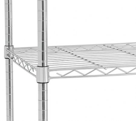Rayonnage professionnel chromé 4 niveaux 1210x610x1845 mm - Bartscher - 601292
