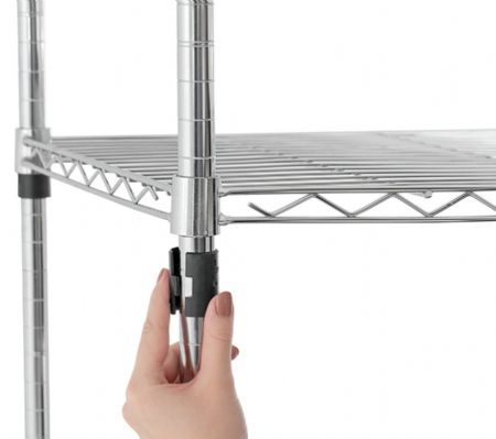 Rayonnage professionnel chromé 4 niveaux 1210x610x1845 mm - Bartscher - 601292