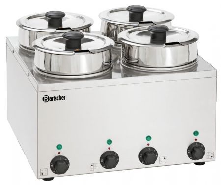 Bains Marie Hotpot, 4x pot, 3,5 L - Bartscher - 608035