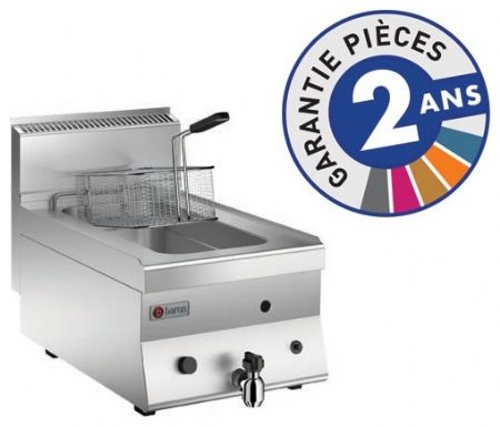 Friteuse cuisine pro à gaz - 8 litres - Gamme 650 - Baron - 60FRG400