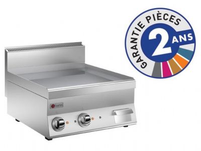 Plancha électrique lisse chromée à poser - 600x600x295 mm Plancha électrique lisse chromée à poser - 600x600x295 mm