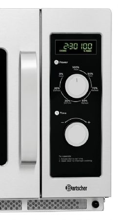 Micro-ondes professionnel inox 1800 W - 34 litres
