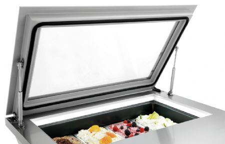 Vitrine glacier à poser 4x6,5L-F - Bartscher - 700248