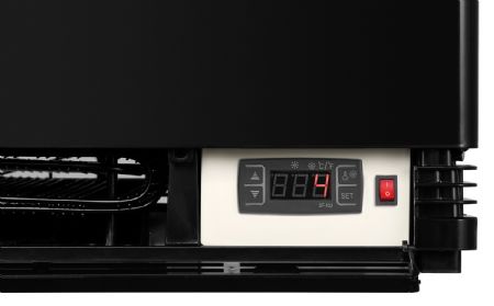Vitrine comptoir réfrigérée 78 L, noire, 435 mm - Bartscher - 700277G