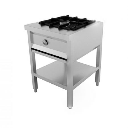 Cuisinière professionnelle 1 feu gaz 6,5 kW - Combisteel - 7003.0900