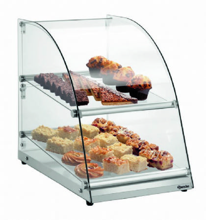 Vitrine pour buffet ptisserie  poser 2 niveaux 70 L - 360x600x515 mm