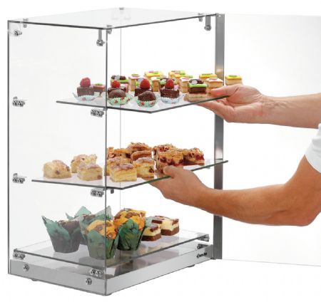 Vitrine 3850 3E-K compacte 3 niveaux 405x335x620 mm - Bartscher - 700357