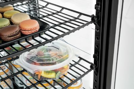 Vitrine comptoir réfrigérée 64L2T noire 64 L 425 mm - Bartscher - 700358GV1