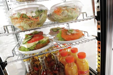 Vitrine comptoir présentation réfrigérée Mini 78L, inox A2CH - Bartscher - 700478G