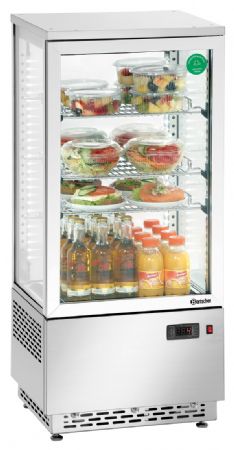 Vitrine comptoir présentation réfrigérée Mini 78L, inox A2CH - Bartscher - 700478G