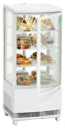 Vitrine comptoir réfrigérée 86 L blanche positive 425 mm - Bartscher - 700678G